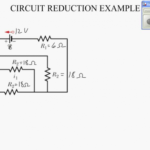 Circuit reduction with resistors