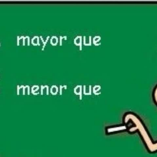 Mayor que menor que