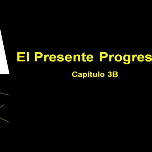 El presente progresivo