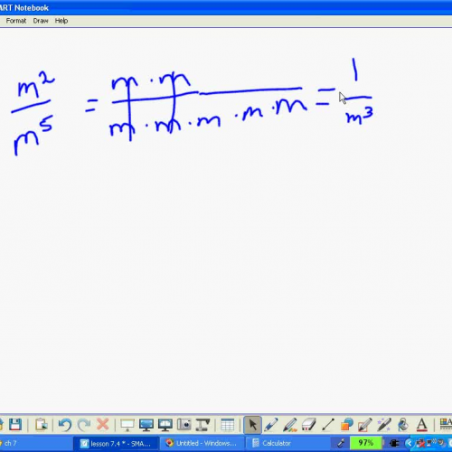 Lesson 7.4 Part B Dividing Powers