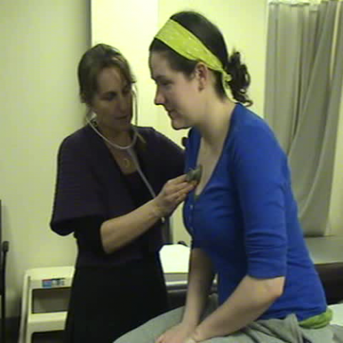 Cardiovascular Assessment Ausculation Leaning