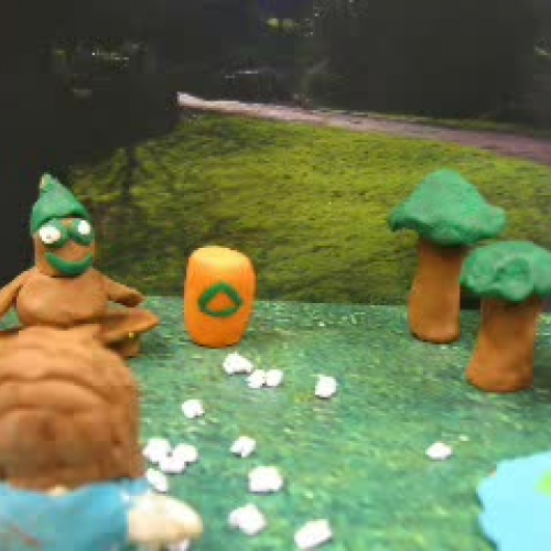 Roskaamista Puistossa