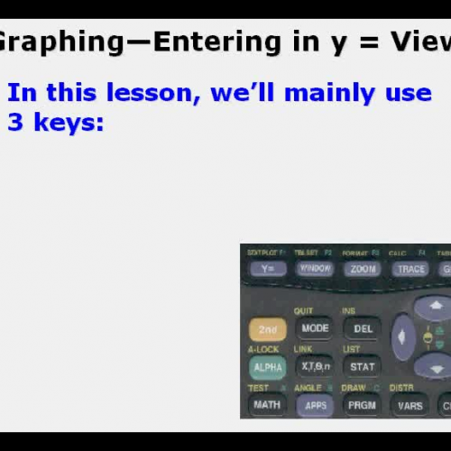 Graphing Basics on a Graphing Calculator