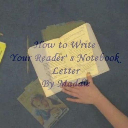 How to Write a Readers Notebook Letter