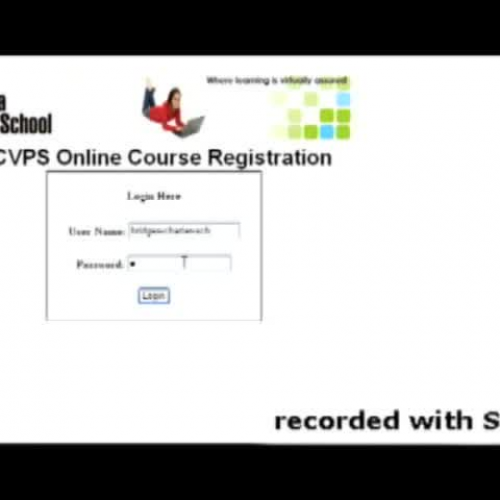 Enrolling Student the NCVPS Registration Syst