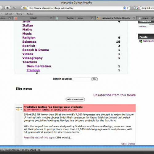 Moodle - Adding a URL