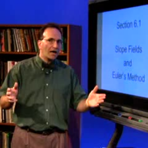 Slope Fields and Eulers Method