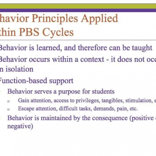 Function of Behavior