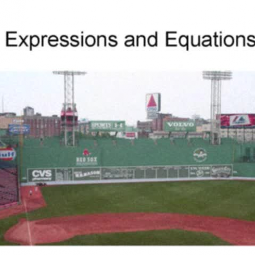 Boston Red Sox Summer Math Program-Expression