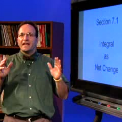 Integral as net Change