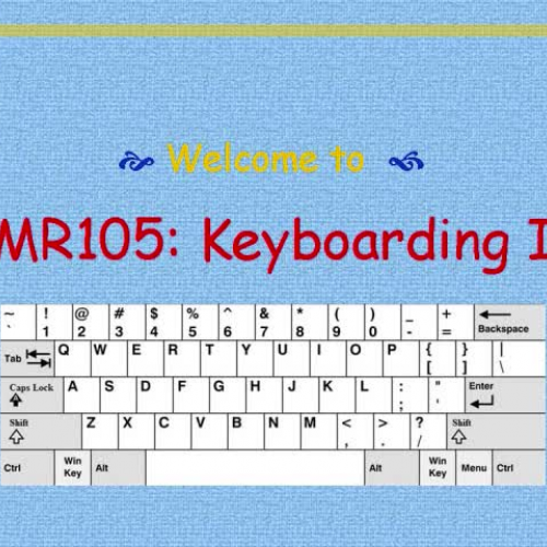 MR105 Week 1 introduction