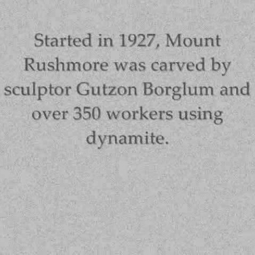 Mount Rushmore Never Completed