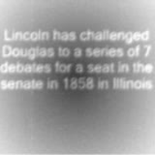 Neshanoch History Licoln -Douglas Debates