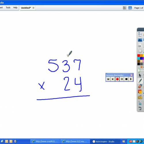 Multiplying 2 digit by 3 digit numbers