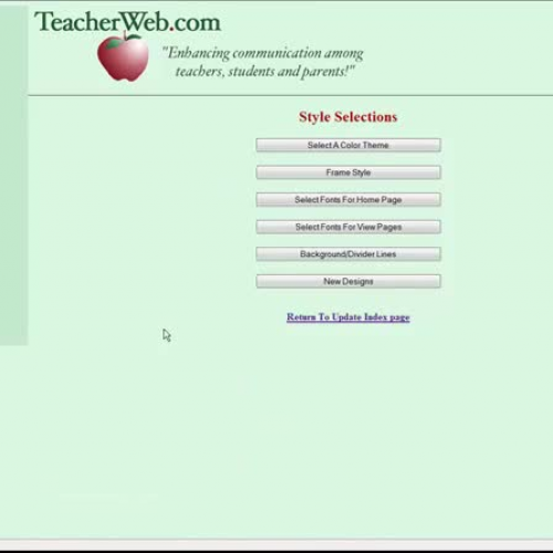 TeacherWeb - Converting Site to NEW Template 