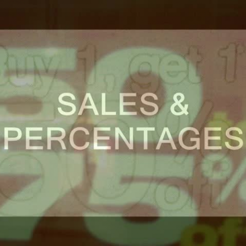 Sales and Percentages
