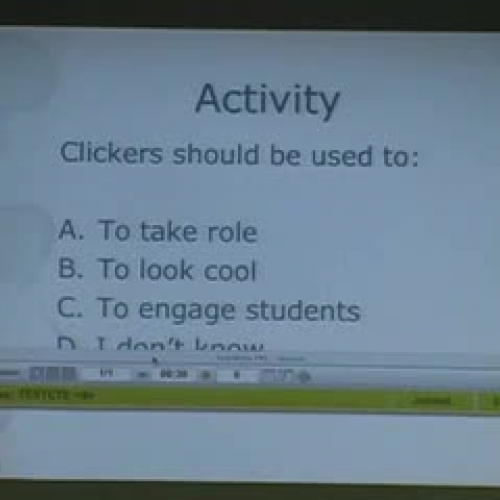 Clickers in Action