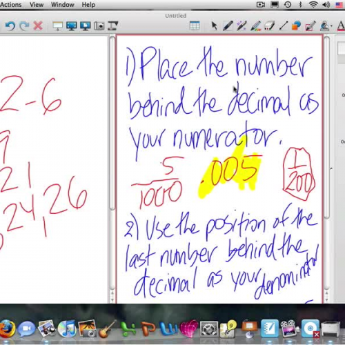 Changing Decimals to Fractions