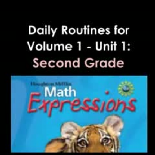 HMX 2nd Grade Routines part 1 of 2