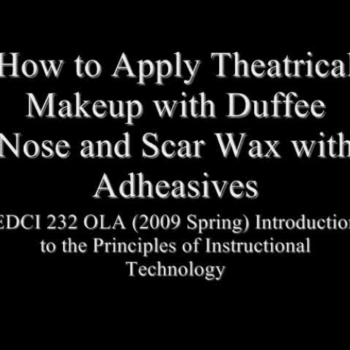 Theatrical Makeup Design  