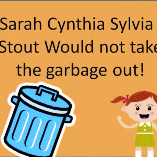 Sarah Cynthia Sylvia Stout Would not Take the