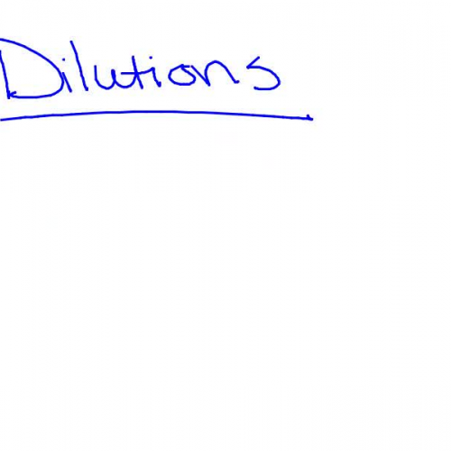 Vodcast - Dilutions