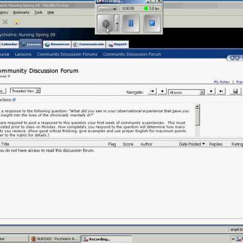 Discussion forum in Angel 7.4
