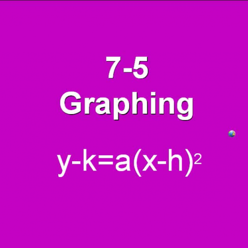 7-5 Graphing   Parabolas