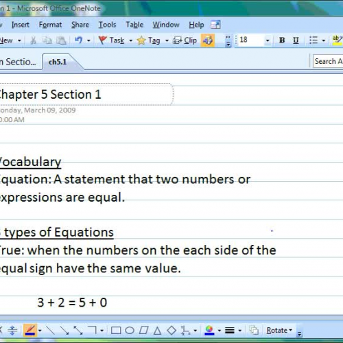 Types of Equations