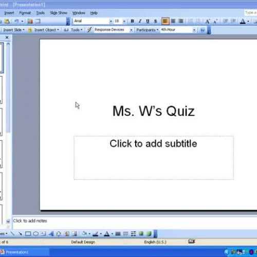 Clickers- Making Competitions