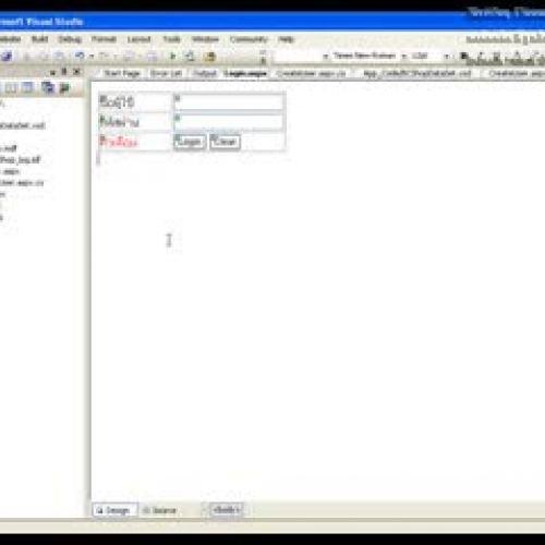 Login View with ASP ADO dot NET C Sharp Part 