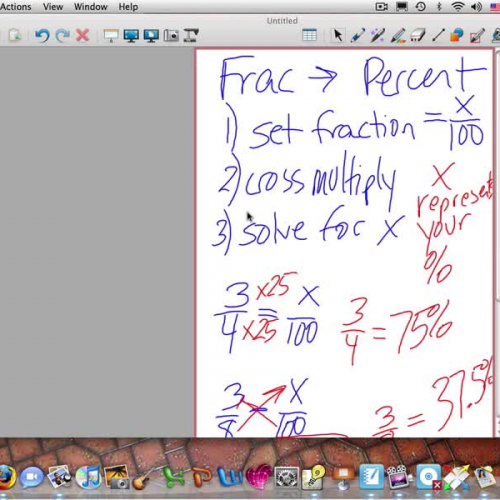 Changing Fractions to Percents