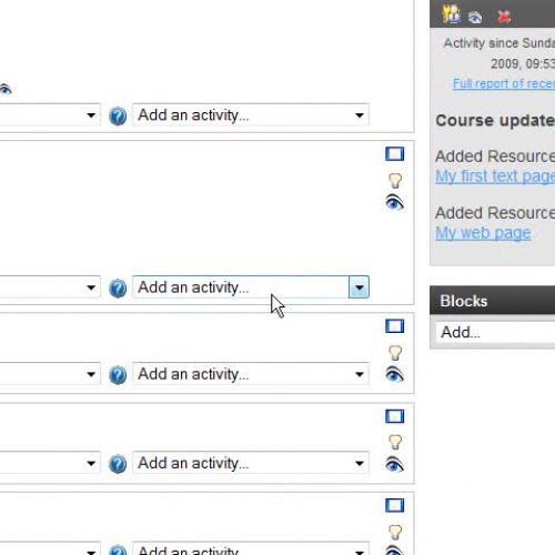 Moodle linking to file or web page