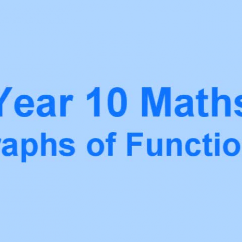Graphs of Linear and Non-Linear Functions