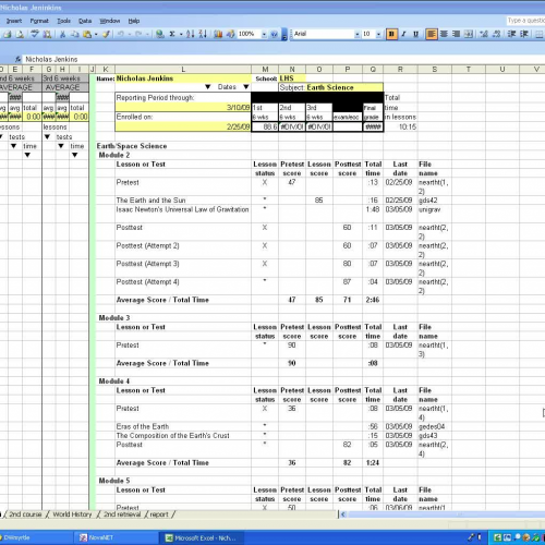 copying from NovaNet Reports and pasting to a