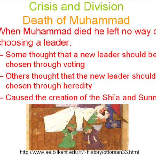 Crisis and Division and Muslim Advances in Le