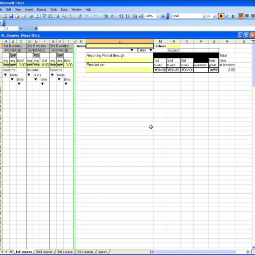 4 types of spreadsheet templates for NovaNet 