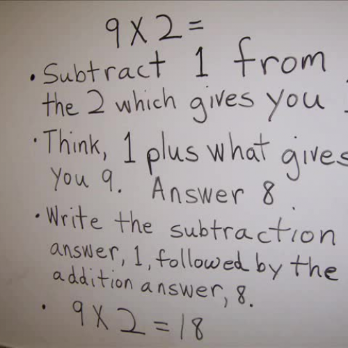 Multiplication 9 Facts