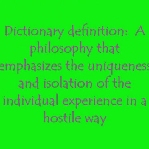 Existentialism