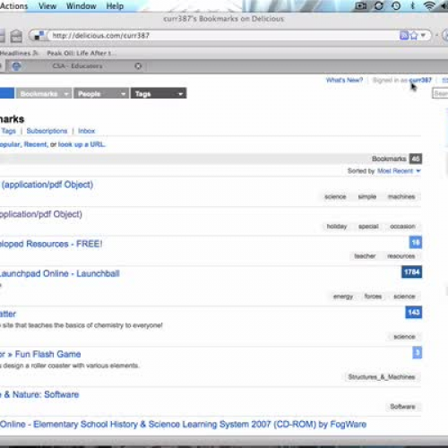 Using Delicious