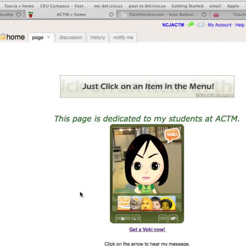 How to add a Voki Message