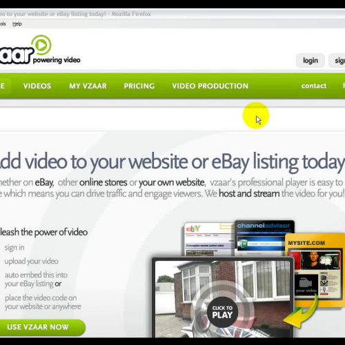 Adding a video to your website with vzaar