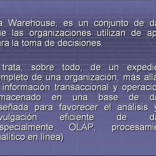 data warehouse