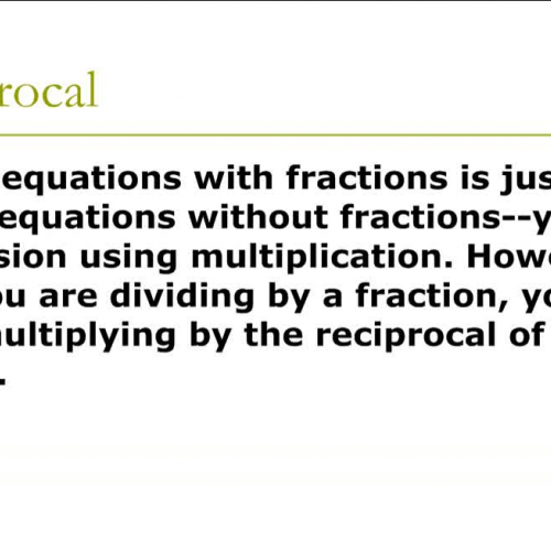 Fraction Equations