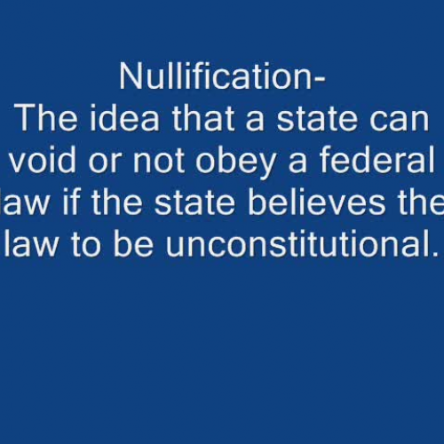 NULLIFICATION CRISIS 1828-1833