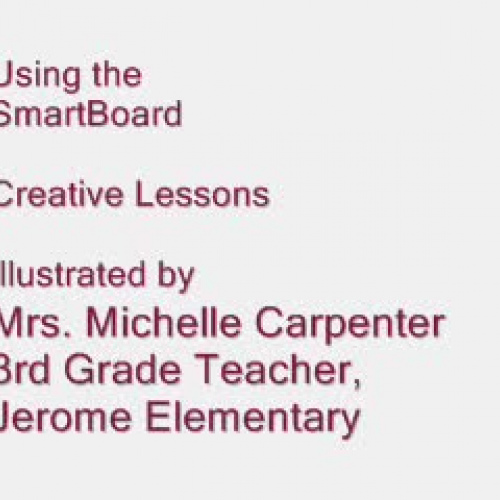 A Classroom Lesson using SmartBoard - Segment