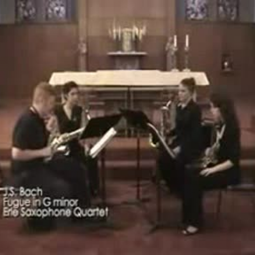 Bach Fugue in G Minor Erie Saxophone Quartet