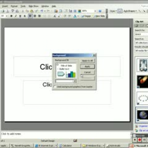 Backgrounds in MSPowerPoint