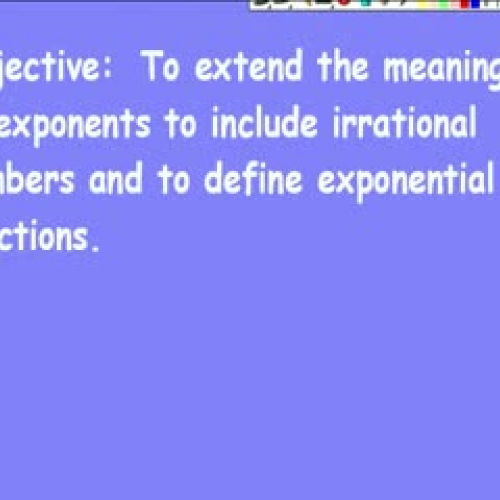 10-2 Irrational Exponents