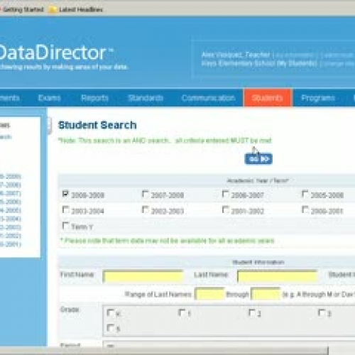 Creating A Student Profile Report